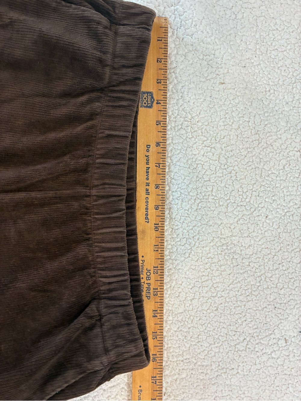 Lands’ End Women’s Tall Sport Knit Corduroy Pants – Chocolate Brown Size Large - Picture 13 of 14